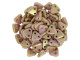 CzechMates Glass 6mm Luster Opaque Rose/Gold Topaz Two-Hole Triangle Bead 2.5-Inch Tube