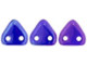 CzechMates 2-Hole Triangle Beads 6mm - Cobalt / Vega