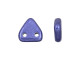 CzechMates Glass 6mm ColorTrends Saturated Metallic Ultra Violet 2-Hole Triangle Bead 2.5-Inch Tube
