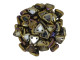 CzechMates 2-Hole Triangle Beads 6mm - Brown Iris