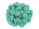 CzechMates 2-Hole Triangle Beads 6mm - Matte Turquoise