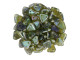 CzechMates Glass 6mm Aquamarine Celsian Two-Hole Triangle Bead Pack 2.5-Inch Tube