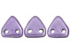CzechMates Glass 6mm ColorTrends Saturated Metallic Crocus Petal 2-Hole Triangle Bead 2.5-Inch Tube