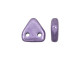 CzechMates Glass 6mm ColorTrends Saturated Metallic Crocus Petal 2-Hole Triangle Bead 2.5-Inch Tube