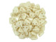 CzechMates Glass 6mm Opaque Champagne Luster Two-Hole Triangle Bead Pack 2.5-Inch Tube