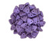 CzechMates 2-Hole Triangle Beads 6mm - Purple Metallic Suede