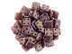 CzechMates Glass 6mm 4-Hole Oxidized Bronze Berry QuadraTile Bead 2.5-Inch Tube