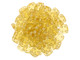 CzechMates Glass 6mm 4-Hole Topaz QuadraTile Bead 2.5-Inch Tube