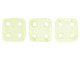 CzechMates Glass 6mm 4-Hole Sueded Gold Jonquil QuadraTile Bead 2.5-Inch Tube