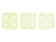 CzechMates Glass 6mm 4-Hole Sueded Gold Jonquil QuadraTile Bead 2.5-Inch Tube