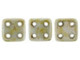 CzechMates Glass, QuadraTile 4-Hole Square Beads 6mm, Opaque Ultra Luster Green