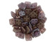 CzechMates Glass 6mm 4-Hole Matte Oxidized Bronze Lt Plum QuadraTile Bead 2.5-Inch Tube