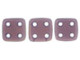 CzechMates Glass 6mm 4-Hole Milky Amethyst QuadraTile Bead 2.5-Inch Tube