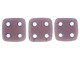 CzechMates Glass 6mm 4-Hole Milky Amethyst QuadraTile Bead 2.5-Inch Tube