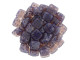 CzechMates Glass 6mm 4-Hole Milky Amethyst QuadraTile Bead 2.5-Inch Tube