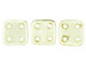 CzechMates Glass, QuadraTile 4-Hole Square Beads 6mm, Transparent Champagne Luster