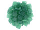 CzechMates Glass 6mm 4-Hole Atlantis Green QuadraTile Bead 2.5-Inch Tube
