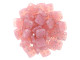 CzechMates Glass 6mm 4-Hole Matte Milky Pink QuadraTile Bead 2.5-Inch Tube