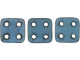 CzechMates Glass 6mm 4-Hole Matte Oxidized Bronze QuadraTile Bead 2.5-Inch Tube