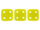 CzechMates Glass 6mm 4-Hole Matte Chartreuse QuadraTile Bead 2.5-Inch Tube