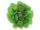 CzechMates Glass 6mm 4-Hole Sueded Gold Emerald QuadraTile Bead 2.5-Inch Tube