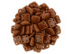 CzechMates Glass 6mm 4-Hole Umber QuadraTile Bead 2.5-Inch Tube