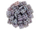 CzechMates Glass 6mm 4-Hole Luster Opaque Amethyst QuadraTile Bead 2.5-Inch Tube