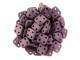 CzechMates Glass, QuadraTile 4-Hole Square Beads 6mm, Metallic Pink Suede