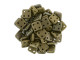 CzechMates Glass, QuadraTile 4-Hole Square Beads 6mm, Matte Metallic Leather