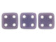 CzechMates Glass 6mm 4-Hole Opaque Purple QuadraTile Bead 2.5-Inch Tube