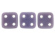 CzechMates Glass 6mm 4-Hole Opaque Purple QuadraTile Bead 2.5-Inch Tube
