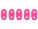 CzechMates Glass 3 x 6mm 2-Hole Neon Pink Bar Bead 2.5-Inch Tube