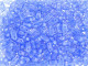 CzechMates Glass 3 x 6mm 2-Hole Milky Sapphire Bar Bead 2.5-Inch Tube