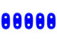 CzechMates Glass 3 x 6mm 2-Hole Cobalt Bar Bead 2.5-Inch Tube