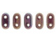 CzechMates Glass 3 x 6mm 2-Hole Oxidized Bronze Berry Bar Bead 2.5-Inch Tube