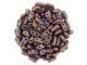 CzechMates Glass 3 x 6mm 2-Hole Oxidized Bronze Berry Bar Bead 2.5-Inch Tube
