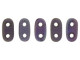 CzechMates Glass 3 x 6mm 2-Hole Matte Oxidized Bronze Tanzanite Bar Bead 2.5-Inch Tube