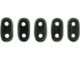 CzechMates Glass, 2-Hole Bar Beads 6x2mm, Metallic Dark Forest Suede