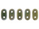 CzechMates Glass 3 x 6mm 2-Hole Oxidized Bronze Clay Bar Bead 2.5-Inch Tube