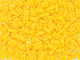 CzechMates Glass 3 x 6mm 2-Hole Opaque Sunflower Yellow Bar Bead 2.5-Inch Tube