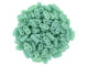 CzechMates Glass 3 x 6mm 2-Hole Matte Turquoise Bar Bead 2.5-Inch Tube