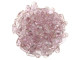 CzechMates Glass, 2-Hole Bar Beads 6x2mm, Transparent Topaz / Pink Luster