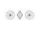 PRESTIGE 1122 Rivoli Stone, 14mm - Golden Shadow (Each)