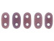 CzechMates Glass 3 x 6mm 2-Hole Milky Amethyst Bar Bead 2.5-Inch Tube
