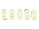 CzechMates Glass, 2-Hole Bar Beads 6x2mm, Transparent Champagne Luster