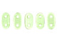 CzechMates Glass 3 x 6mm 2-Hole Peridot Bar Bead 2.5-Inch Tube