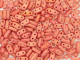 CzechMates Glass 3 x 6mm 2-Hole Pacifica Watermelon Bar Bead 2.5-Inch Tube