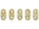 CzechMates Glass, 2-Hole Bar Beads 6x2mm, Opaque Picasso Luster