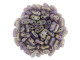 CzechMates Glass 3 x 6mm 2-Hole Luster Iris Milky Amethyst Bar Bead 2.5-Inch Tube