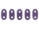 CzechMates Glass 3 x 6mm 2-Hole Tanzanite Bar Bead 2.5-Inch Tube